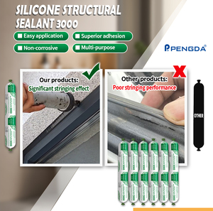 Sellador de Silicona Neutro Resistente a la Intemperie para Sellado en Exteriores PD3000, Adhesivo de Curado Rápido y Fuerte Adhesión para Puertas de Piedra - Product Image 3
