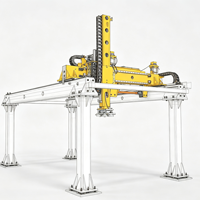 Robot portique à longue course robuste, axe linéaire 7, moteur, PLC, boîte de vitesses, roulement, puissance 3kW pour applications industrielles automatiques