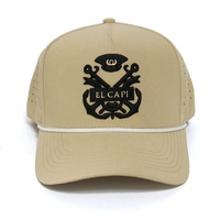 Gorras de 5 Paneles con Bordado Personalizado al por Mayor, de Alta Calidad, Impermeables, de Secado Rápido, de Poliéster, para Deportes, Golf y Béisbol