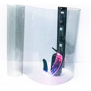 Module d'écran LED souple créatif VisioMax HD, écran transparent pour fenêtre en verre, film transparent flexible - Product Image 1