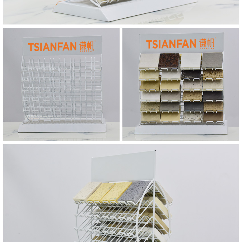 Factory Direct Countertop Display For Mosaic Showroom Tile Quartz Stone Marble Display Rack Stand