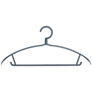 Wide Shoulder Clothes Hanger Non Slip Plastic Hook Type For Adult Clothing Organizing Dormitory Use - Product Image 2