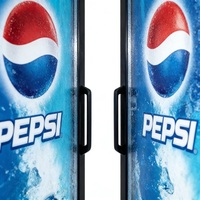 Réfrigérateur vertical de présentation de boissons, distributeur mondial, garantie 3 ans, vitrine de boissons, refroidisseur de cola, porte en verre