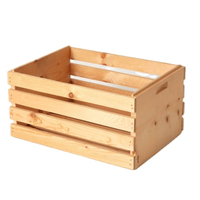 Caisses en bois-Boîtes de rangement en vinyle en bois non fini de différentes tailles