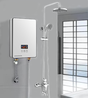 3.5KW 220v Geyser mural petit chauffe-eau de salle de bain avec contrôle à écran tactile