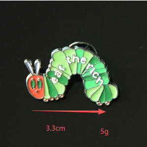社会主義エナメルピン食べる豊富なブローチパインズキャタピラーラペルピンバッジバックパック服アクセサリー面白いジュエリーギフト - Product Image 4