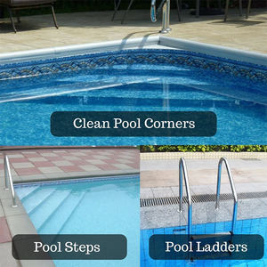 Venta al por mayor de fábrica, accesorios para piscinas, limpieza de paredes, cepillo Torrent, esquinas de <span class=keywords><strong>piscina</strong></span> sobre el suelo, cerdas, herramientas de limpieza de piscinas - Product Image 5