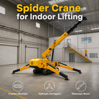 Mini-grue araignée de 8 tonnes avec accessoires personnalisés, directement de l'usine pour les acheteurs en gros et les commandes en vrac