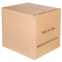 Boîte d'expédition en carton ondulé biodégradable avec bande détachable, fermeture autocollante, emballage, boîte postale en papier avec fermeture éclair