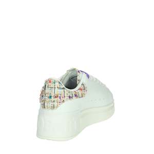Sneakers Art Donna SASS250218 Bianco White Star Patchwork Design Chaussures en toile tendance - Product Image 3