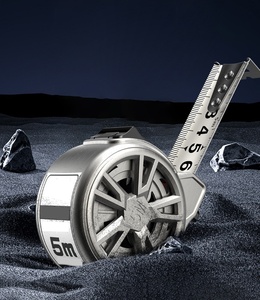 Cinta métrica de acero inoxidable de 5 m con carcasa hueca, impermeable, resistente al óxido, material plástico, sistema métrico, nueva, lavable, para medir longitud - Product Image 1