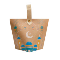 Aïd Mubarak Ramadan Kareem Bonbons Coffrets Cadeaux Fête Islamique Musulmane Décorations de Fête Sacs d'emballage Kraft