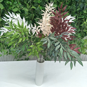 Hojas de Sauce Artificiales al por Mayor, Coloridas y Largas, Ramas de 90 cm para Decoración, Hojas Verdes para Bodas - Product Image 4