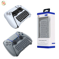 Manette PS5, Clavier sans fil pour PS5, Appareil externe PS5 pour la conversation vocale, Switch