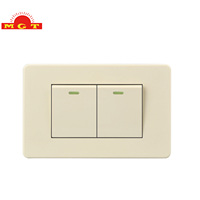 Interruptor de Pared Beige de 220V con Certificación de Cumplimiento, Interruptor de Luz Giratorio Personalizado, Interruptores Residenciales, Venta al Por Mayor de Fábrica