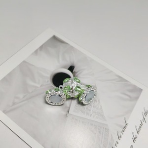 ตัวล็อคแม่เหล็กทรงกลมประดับเพชรเคลือบโลหะผสม สำหรับงาน DIY ขนาดกลาง - Product Image 3