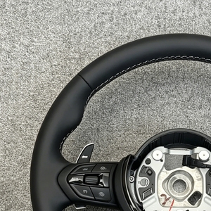 Volante in Pelle Migliorato per <span class=keywords><strong>BMW</strong></span> E90 <span class=keywords><strong>E87</strong></span> E83 E92 E84 E71 <span class=keywords><strong>F20</strong></span> F23 F30 F32 F33 F34 F35 F36 F10 F25 F25 F48 F15 F12 F13 F16 - Product Image 4
