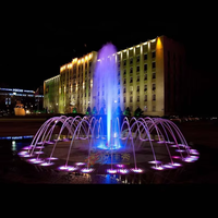 Fuente de Agua Pequeña para Interiores y Exteriores Optimum Show, Decoración de Jardín, Fuente Musical Danzante para Piscina o Estanque