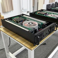 Amplificateur de puissance professionnel à double canal de classe H 2000W, transformateur toroïdal à courant élevé, adapté pour une utilisation sur scène et en KTV.