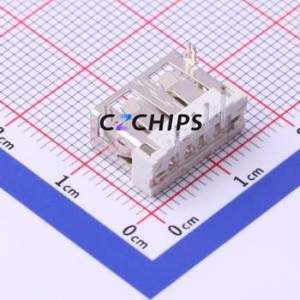 914-122A1011D10200 USB Connector Bent Lead Through Hole Connector Type-A USB 2.0 Female Right Angle Insert - Product Image 2