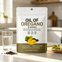 Vente en gros OEM : 60 gélules d'huile d'origan avec huile de nigelle, favorisant le système immunitaire et la santé digestive