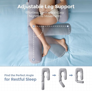 Oreiller <span class=keywords><strong>de</strong></span> <span class=keywords><strong>grossesse</strong></span> avec oreiller <span class=keywords><strong>de</strong></span> jambe réglable offre une couverture complète du corps, le matériau est sûr et non sujet aux allergies - Product Image 5