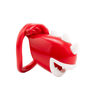 Cage de chasteté courte en résine Rouge Venus Flytrap pour hommes, verrou de pénis masculin pour animaux de compagnie - Product Image 5