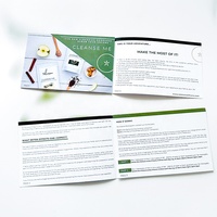 Brochure promotionnelle d'impression recto verso conçue sur mesure dépliant affiche d'entreprise publicitaire dépliants pliés de haute qualité