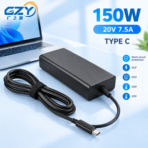 Factory Wholesale 150W USB C <b>Charger</b> 20V 7.5A Type C Power Adapter Fast Charging for Laptop <b>Computer</b> DC Output Plug In <b>Charger</b> - Product Image 1