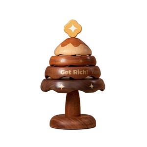 Christmas Tree Coaster <b>Wooden</b> <b>Desk</b> Decor Coffee Cup Mat Insulation Pad Holiday Ornament Shandong Made A25827 - Product Image 2