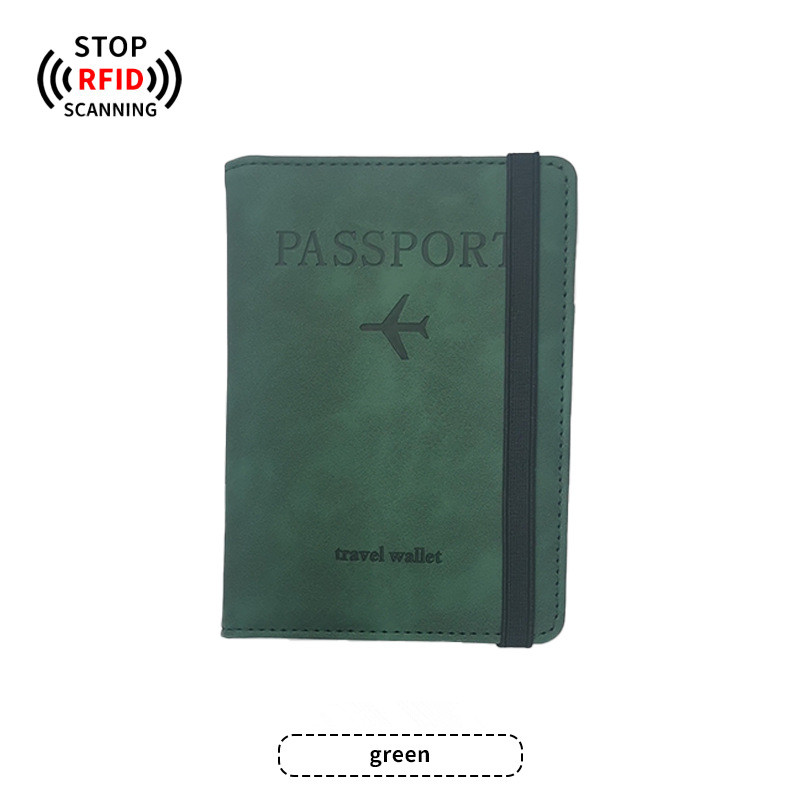 Strap Passport Cover Green