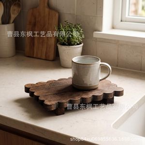 Wooden Aromatherapy Display <b>Rack</b> Irregular Shape Vintage Color Self Drain Soap <b>Dish</b> Household Storage Tray - Product Image 4