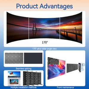 Écran LED Micro COB d'intérieur 16:9 P1.86 P2 P2.5, affichage 4K Full HD, mur vidéo LED à petits pixels pour cinéma maison, studio TV - Product Image 6
