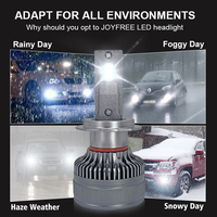 Phare LED H7 Sans Ventilateur 2023 pour Voiture VW Passat Golf 7 Polo Audi A4 B8 B6 A3 8P Q7 Mazda 5 3 BK CX7 6500K H7 CSP Mini