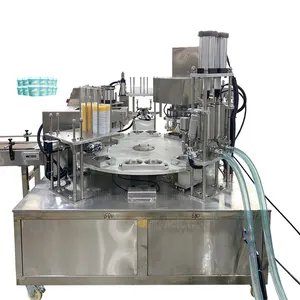 Two Cups At A Time Automatic Sauce Cup Filling And Sealing Machine Barbecue Sauce Tomato Sauce Packaging Machine