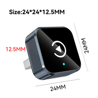 Adaptador Inalámbrico 2 en 1 para CarPlay y Android Auto, Convierte de Cableado a Inalámbrico para iPhone y Android, Conexión Automática, Directo de Fábrica