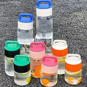 Gelas minum kaca Mini portabel dan populer, cangkir hadiah untuk anak perempuan Simpel dan tampilan tinggi - Product Image 6
