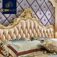 Bmmart — ensemble de lit de luxe grande taille, Structure en bois, Style de salon, bon prix