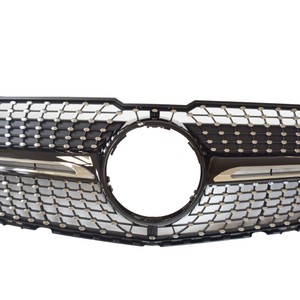 Parrilla Delantera Mercedes-Benz Clase GLK X204 Starry GT, Negra Plateada, Plástico ABS, Compatible con Modelos 2008-2012 - Product Image 1