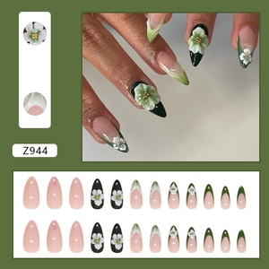 Hot Sale Boxed Bester Preis Bulk Clearance Discount Full Cover Gefälschte Nägel 24 Stück Gedruckt auf Nagel Gefälschte Nägel - Product Image 5