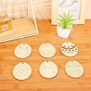 Wholesale Wooden <b>Easter</b> <b>Ornaments</b> DIY Hand-Painted Wooden Egg Decorations for Kids <b>Easter</b> Party Crafts Dropshipping - Product Image 3