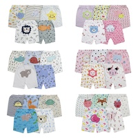 Shorts en coton imprimés pour bébé, tailles 3-24, motifs d'animaux mignons pour des tenues élégantes, adaptés aux garçons et aux filles