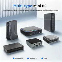 Mini PC Intel NPU AI DDR5 96 Go Double LAN 2.5G Carte graphique Arc Sortie HD 4K Ordinateur de bureau compact pour poste de travail Windows 11