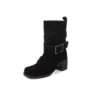 Botines de Mujer a la Moda, Personalizados, con Tacón Grueso, Diseño Elegante para Damas - Product Image 6