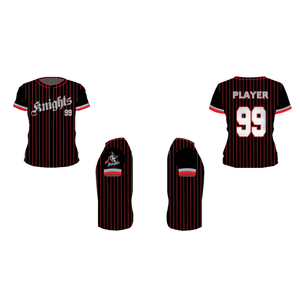 Maillots de baseball personnalisés à manches courtes avec broderie intégrale et twill, maillots de joueur Cool Base - Product Image 4