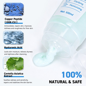 Lait <span class=keywords><strong>nettoyant</strong></span> au peptide de cuivre GHK-CU 100 ml, <span class=keywords><strong>nettoyant</strong></span> moussant doux pour le <span class=keywords><strong>visage</strong></span>, réparateur, hydratant, pour peaux normales et sensibles - Product Image 3