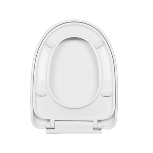 Asiento de Inodoro Redondo de Plástico Blanco con Cierre Lento, No Eléctrico, Tapa Universal para Inodoro, Repuesto para Baño Doméstico - Product Image 2