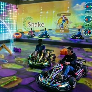 Karting interactif de projection pour enfants, jeu de football, parc d'attractions, compétition multijoueur, karting pour aire de jeux intérieure - Product Image 3