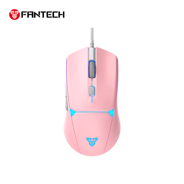 FANTECH VX7V2-PK Optical Gaming Mouse Professional Esports Mouse Rainbow LED Ergonomic Programmable Wired Mouse for PC Computer