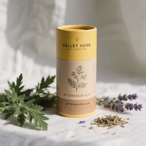 Emballage personnalisé pour matcha, tube en papier, boîte cylindrique en kraft de qualité alimentaire, emballage pour poudre de thé, écologique, biodégradable, laminage mat - Product Image 3